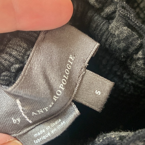 Sz S by Anthropologie Gauzy Strapless or Halter Neck Maxi Dress Washed Black - Picture 7 of 7